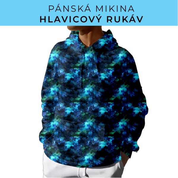 PÁNSKÝ střih - mikina s kapucí