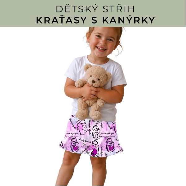Dětský střih - Kraťásky s kanýrkem