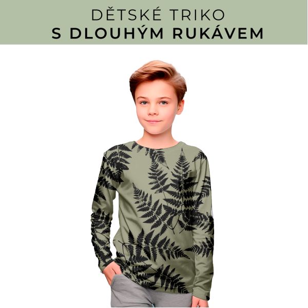 DĚTSKÝ střih - triko dlouhý rukáv