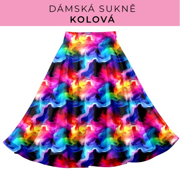 DÁMSKÝ střih - Kolová sukně