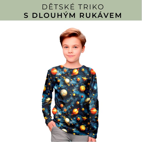 DĚTSKÝ střih - triko dlouhý rukáv