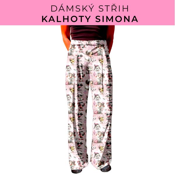 Dámský střih - kalhoty Simona