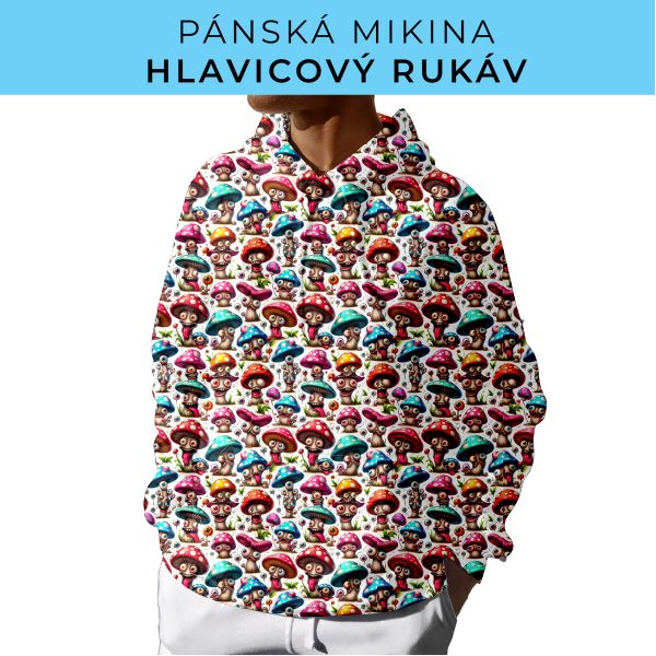 PÁNSKÝ střih - mikina s kapucí