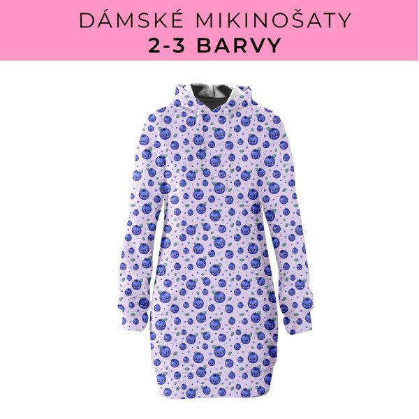 DÁMSKÝ střih - Mikinošaty 2-3 barvy