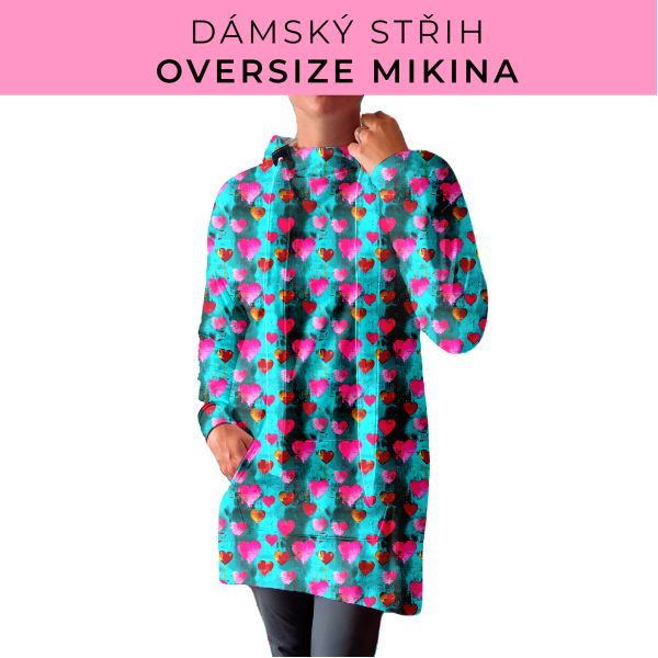 DÁMSKÝ střih - Oversize mikina