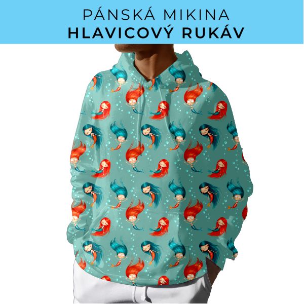 PÁNSKÝ střih - mikina s kapucí