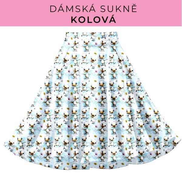 DÁMSKÝ střih - Kolová sukně
