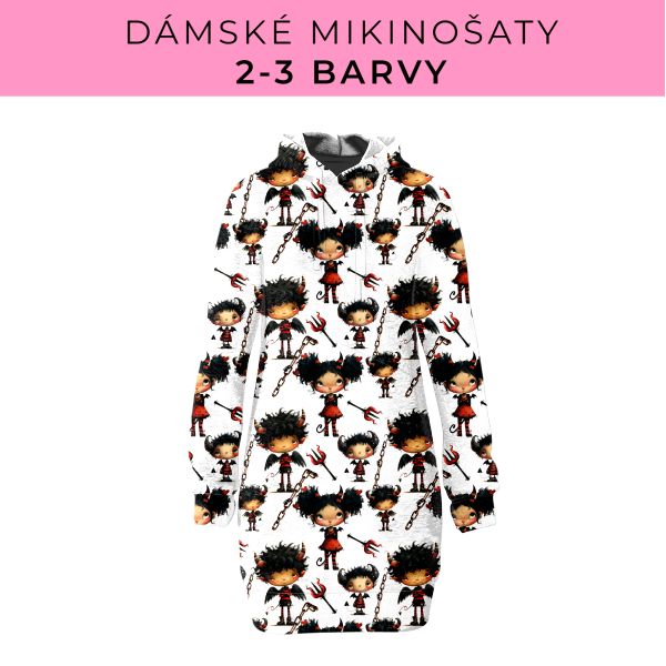 DÁMSKÝ střih - Mikinošaty 2-3 barvy