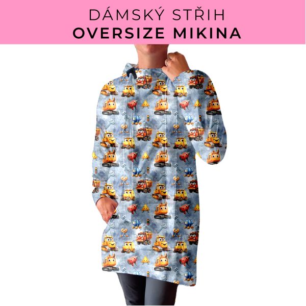 DÁMSKÝ střih - Oversize mikina