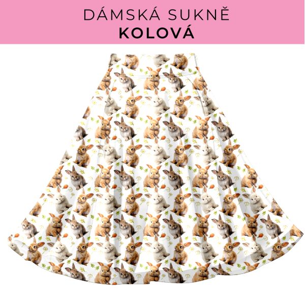 DÁMSKÝ střih - Kolová sukně
