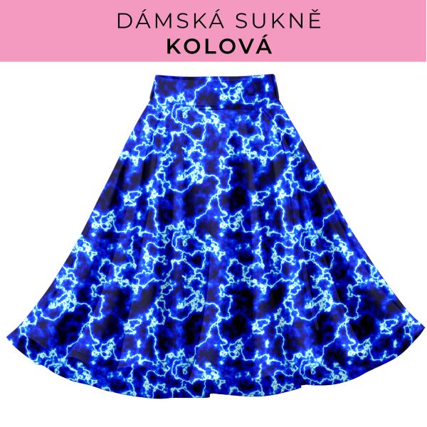 DÁMSKÝ střih - Kolová sukně