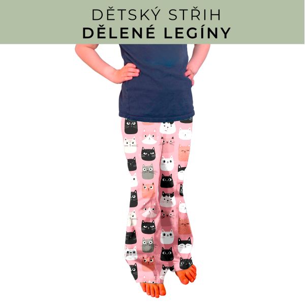 Dětský střih - Dělené legíny