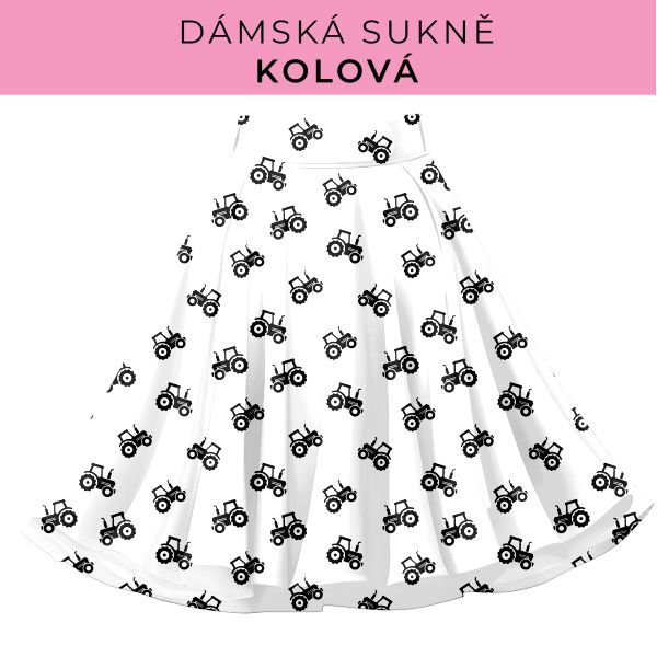 DÁMSKÝ střih - Kolová sukně