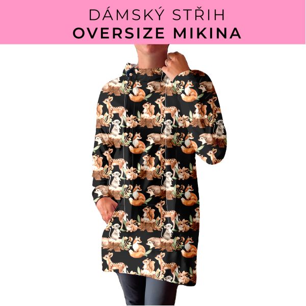 DÁMSKÝ střih - Oversize mikina