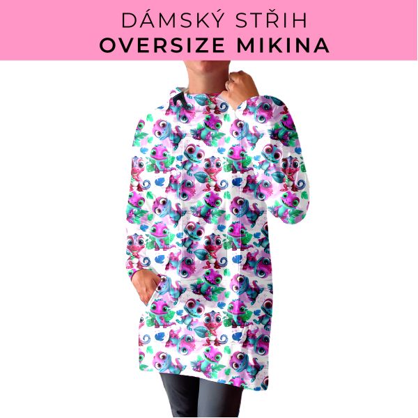DÁMSKÝ střih - Oversize mikina