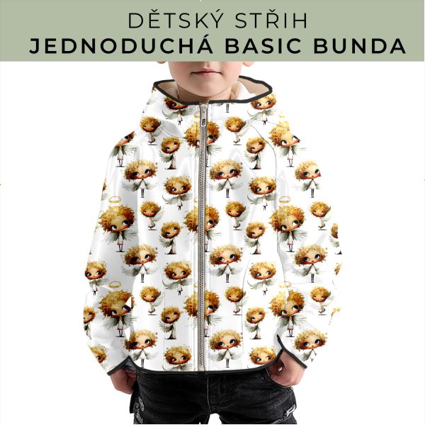Dětský střih - jednoduchá dětská BASIC  bunda