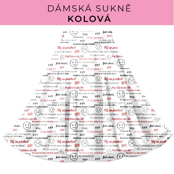DÁMSKÝ střih - Kolová sukně