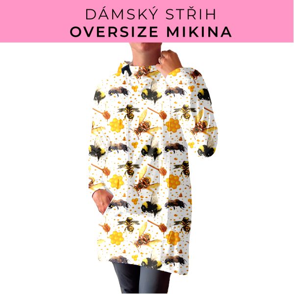 DÁMSKÝ střih - Oversize mikina