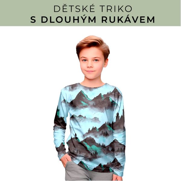 DĚTSKÝ střih - triko dlouhý rukáv