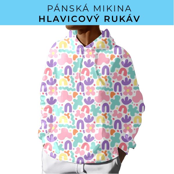 PÁNSKÝ střih - mikina s kapucí
