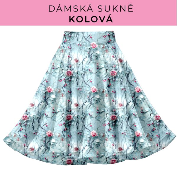 DÁMSKÝ střih - Kolová sukně