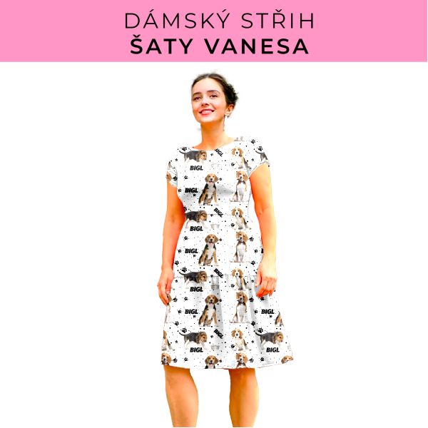 Dámský střih šaty Vanesa