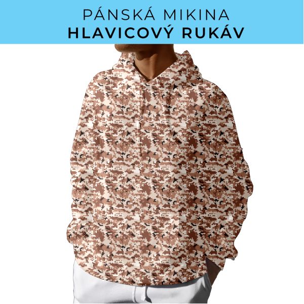PÁNSKÝ střih - mikina s kapucí