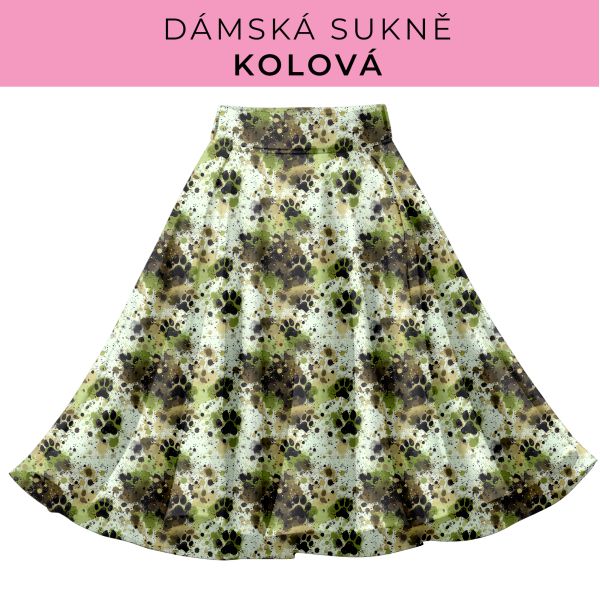 DÁMSKÝ střih - Kolová sukně