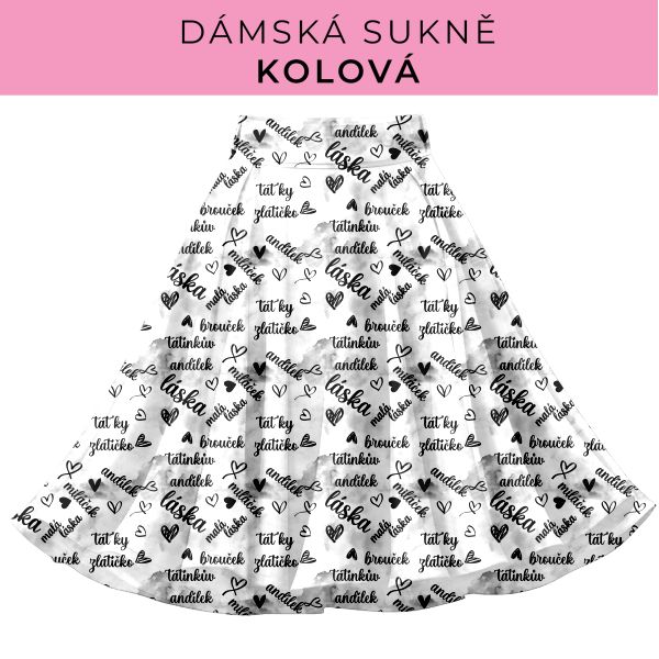 DÁMSKÝ střih - Kolová sukně