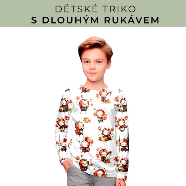 DĚTSKÝ střih - triko dlouhý rukáv