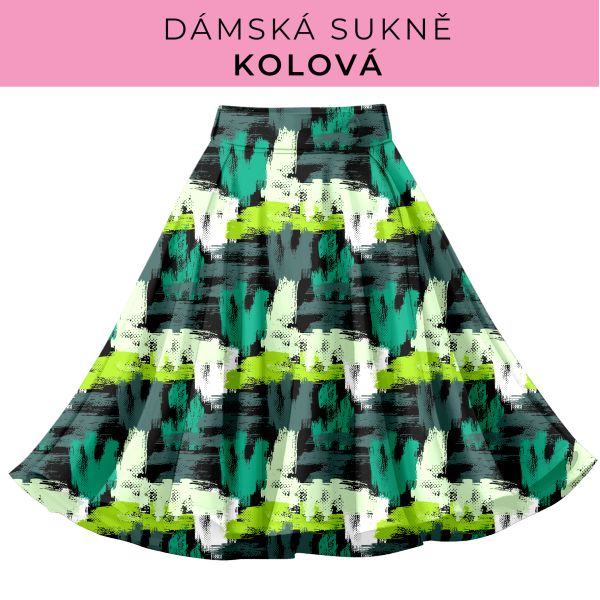 DÁMSKÝ střih - Kolová sukně