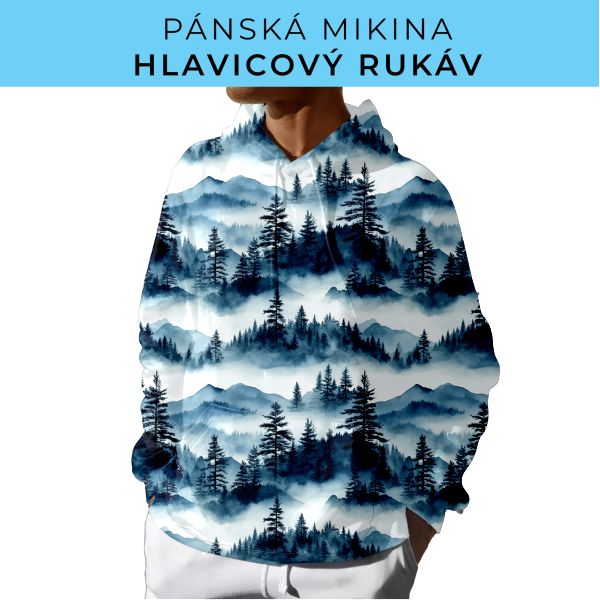 PÁNSKÝ střih - mikina s kapucí