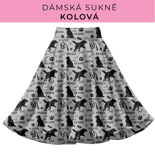 DÁMSKÝ střih - Kolová sukně