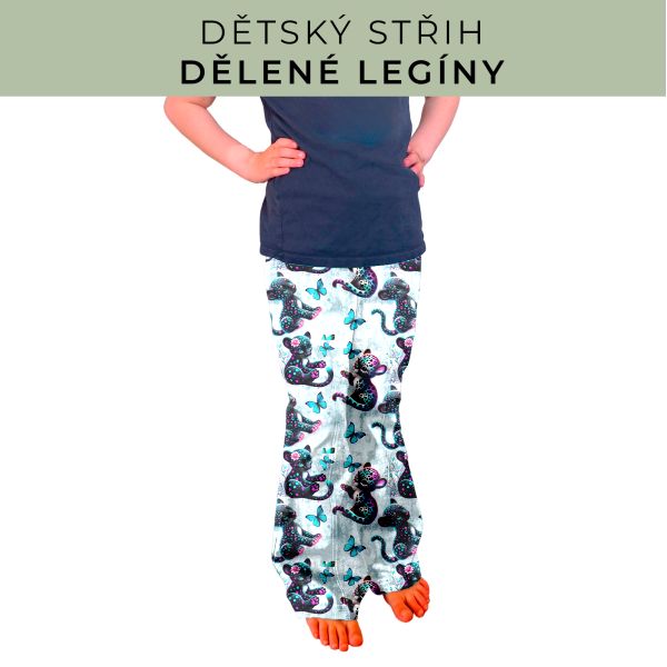 Dětský střih - Dělené legíny