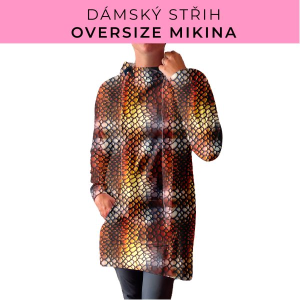 DÁMSKÝ střih - Oversize mikina