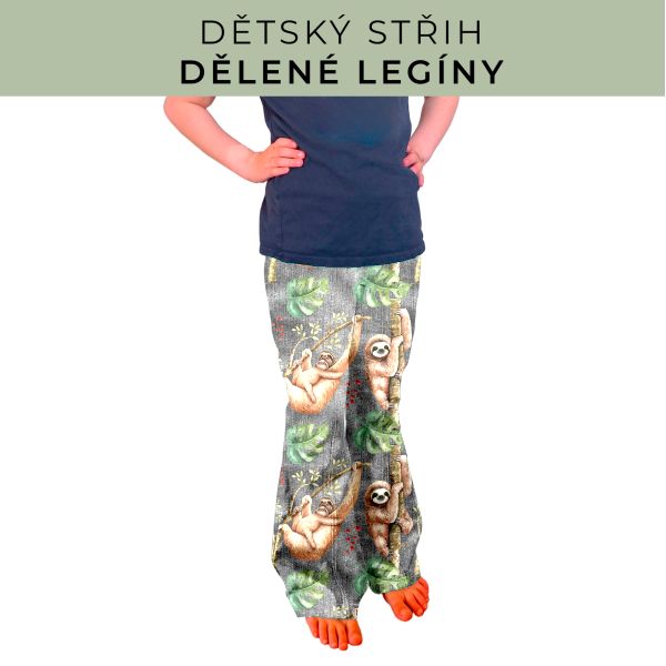 Dětský střih - Dělené legíny