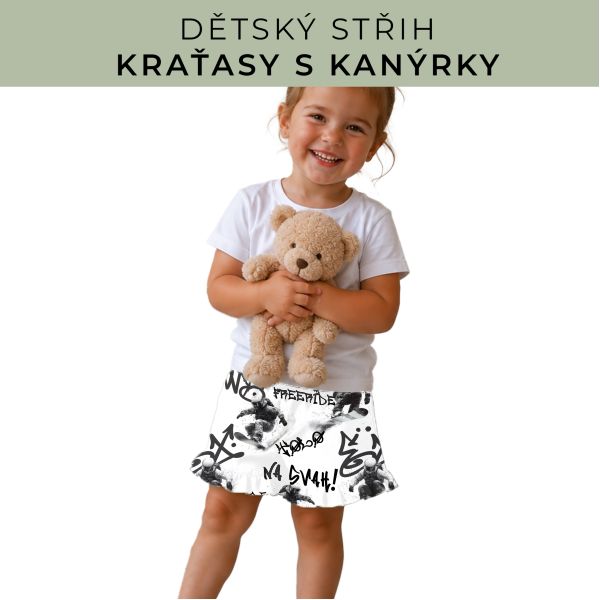 Dětský střih - Kraťásky s kanýrkem