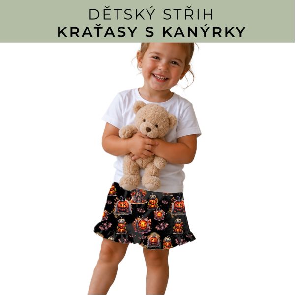 Dětský střih - Kraťásky s kanýrkem