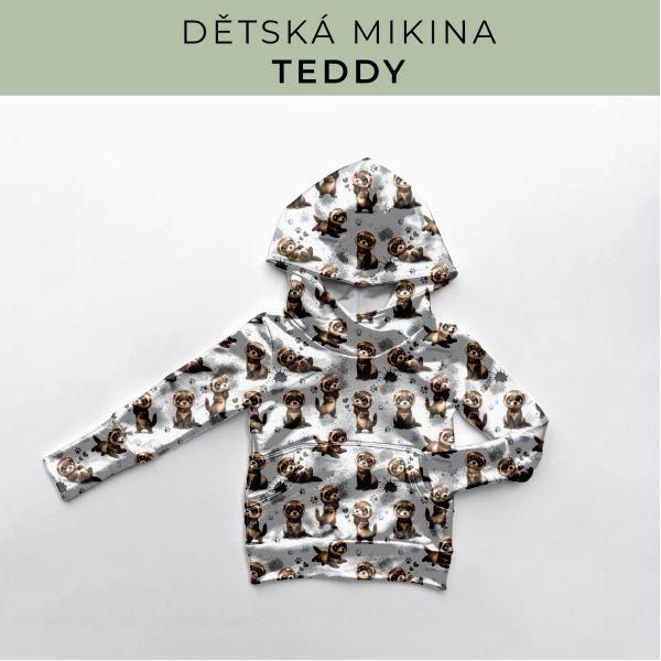 DĚTSKÝ střih - Mikina Teddy