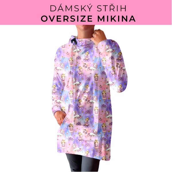 DÁMSKÝ střih - Oversize mikina