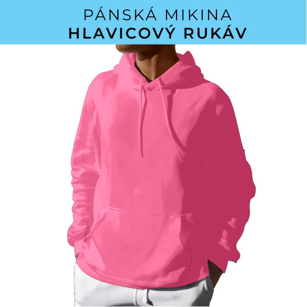 PÁNSKÝ střih - mikina s kapucí