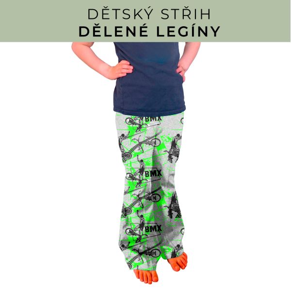 Dětský střih - Dělené legíny