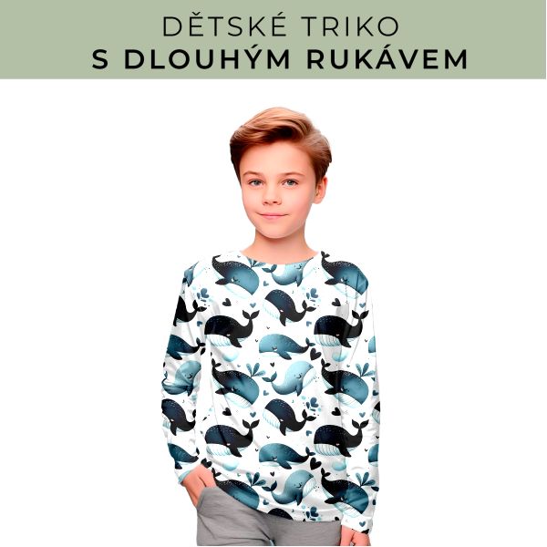 DĚTSKÝ střih - triko dlouhý rukáv