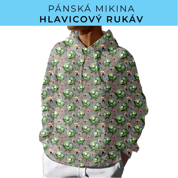 PÁNSKÝ střih - mikina s kapucí
