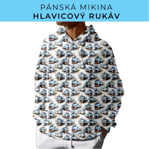 PÁNSKÝ střih - mikina s kapucí