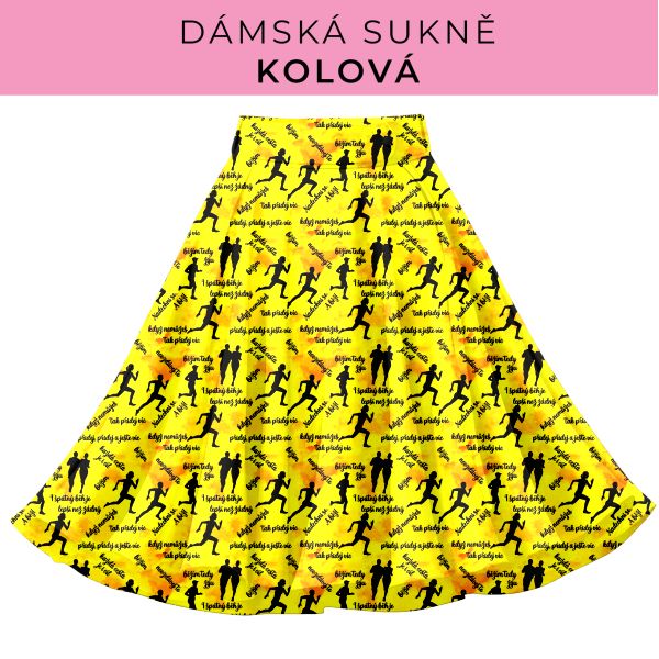 DÁMSKÝ střih - Kolová sukně
