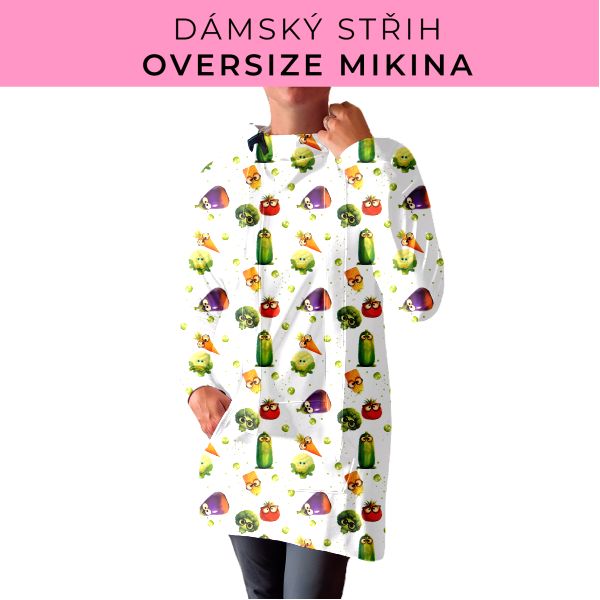 DÁMSKÝ střih - Oversize mikina