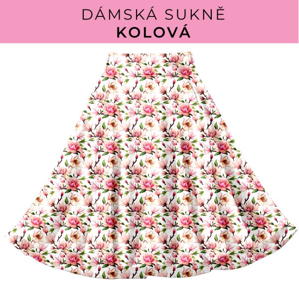 DÁMSKÝ střih - Kolová sukně