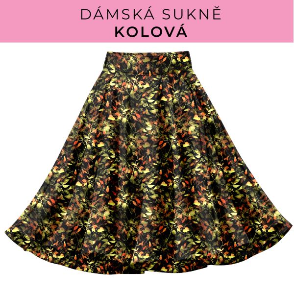 DÁMSKÝ střih - Kolová sukně