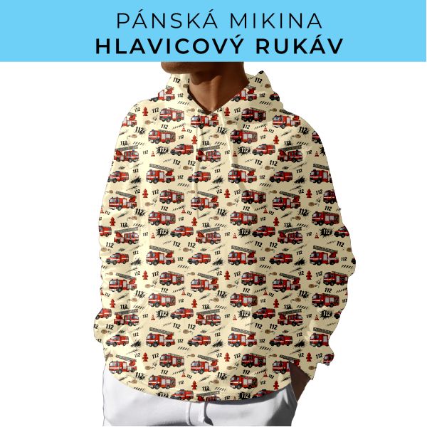 PÁNSKÝ střih - mikina s kapucí